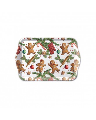 Tava pentru servire, 13x21 cm, Gingerbread Cookies - AMBIENTE